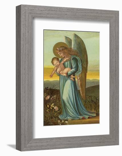 Guardian Angel Walks with a Child in Its Arms-Eleanor Vere Boyle-Framed Photographic Print