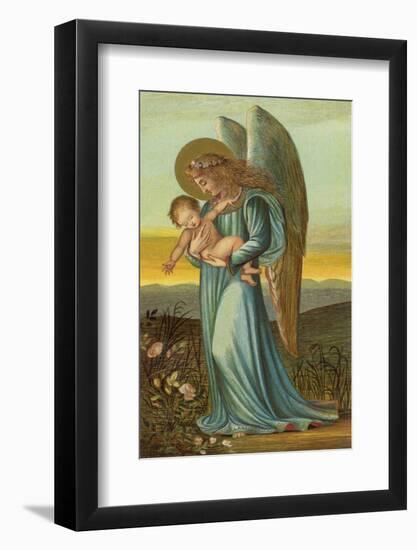 Guardian Angel Walks with a Child in Its Arms-Eleanor Vere Boyle-Framed Photographic Print