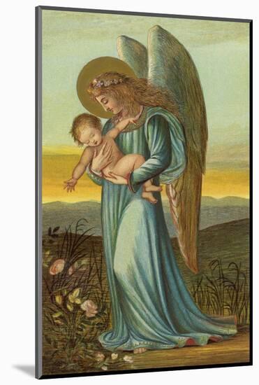 Guardian Angel Walks with a Child in Its Arms-Eleanor Vere Boyle-Mounted Photographic Print