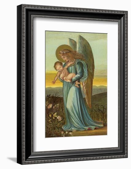 Guardian Angel Walks with a Child in Its Arms-Eleanor Vere Boyle-Framed Photographic Print