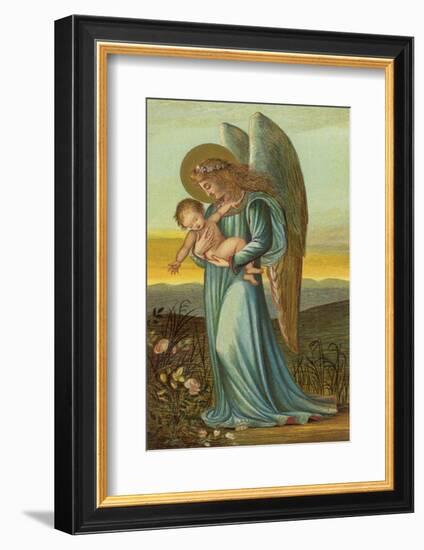 Guardian Angel Walks with a Child in Its Arms-Eleanor Vere Boyle-Framed Photographic Print