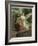 Guardian Angel Watches Over a Child as She Crosses a Dangerous Bridge-null-Framed Photographic Print