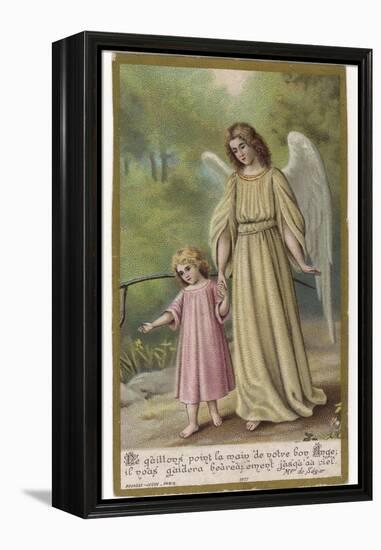 Guardian Angel-null-Framed Premier Image Canvas