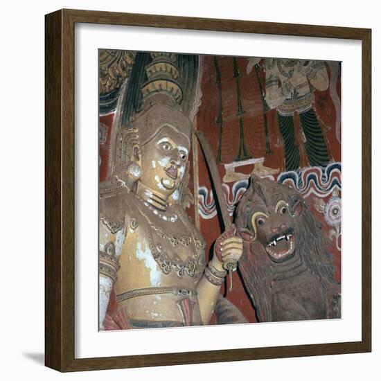 Guardian deities at the doorway of a Buddhist temple, 16th century. Artist: Unknown-Unknown-Framed Giclee Print