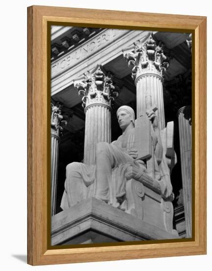 Guardian of Law, Statue Created by Sculptor James Earle Fraser Outside the Supreme Court Building-Margaret Bourke-White-Framed Premier Image Canvas