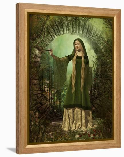 Guardian Of The Secret Garden-Atelier Sommerland-Framed Stretched Canvas