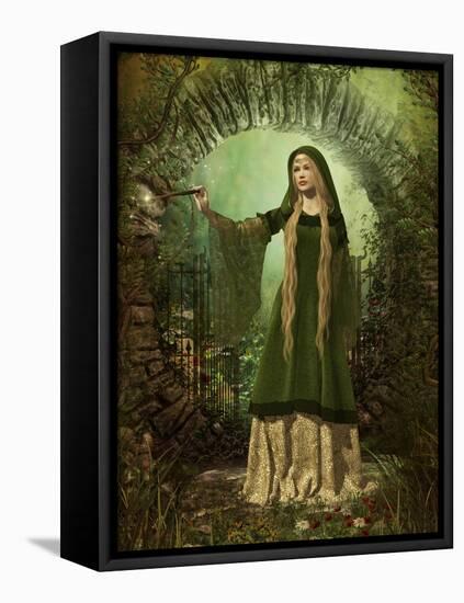 Guardian Of The Secret Garden-Atelier Sommerland-Framed Stretched Canvas