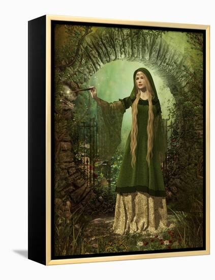 Guardian Of The Secret Garden-Atelier Sommerland-Framed Stretched Canvas