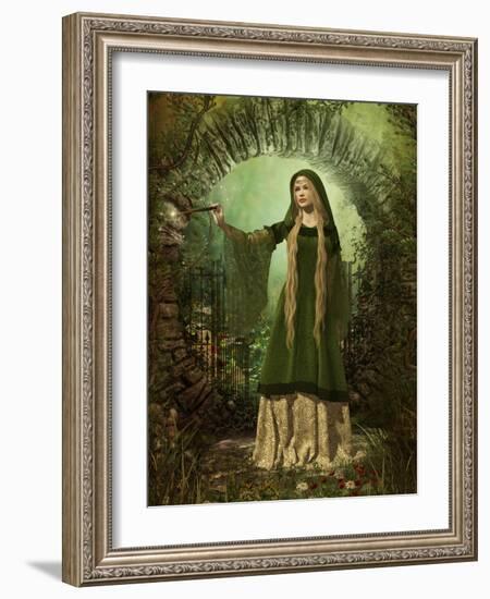 Guardian Of The Secret Garden-Atelier Sommerland-Framed Art Print