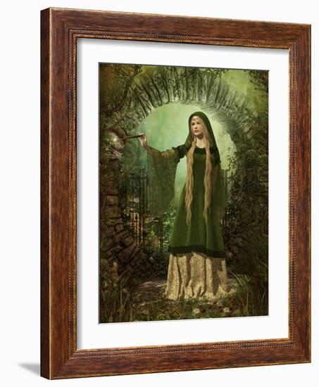 Guardian Of The Secret Garden-Atelier Sommerland-Framed Art Print