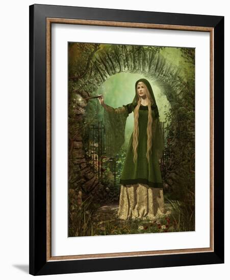 Guardian Of The Secret Garden-Atelier Sommerland-Framed Art Print