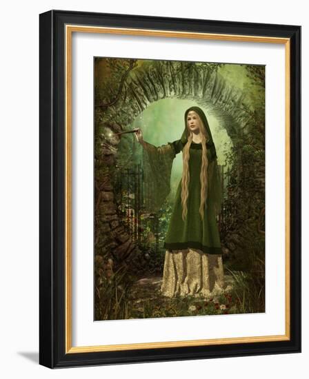 Guardian Of The Secret Garden-Atelier Sommerland-Framed Art Print