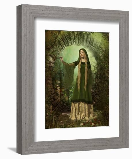 Guardian Of The Secret Garden-Atelier Sommerland-Framed Premium Giclee Print