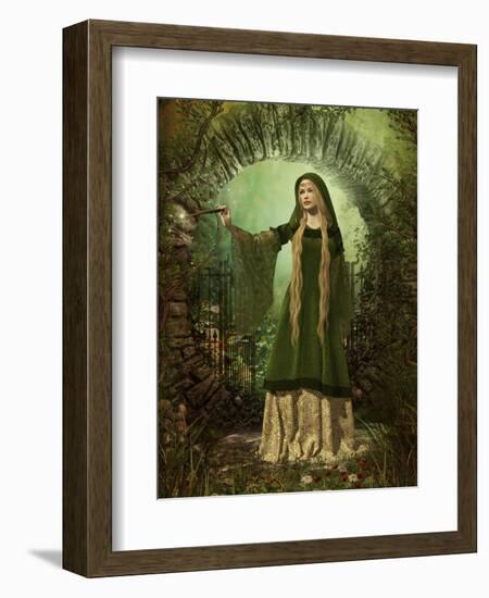 Guardian Of The Secret Garden-Atelier Sommerland-Framed Premium Giclee Print