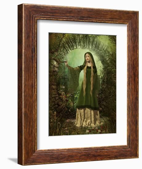 Guardian Of The Secret Garden-Atelier Sommerland-Framed Premium Giclee Print