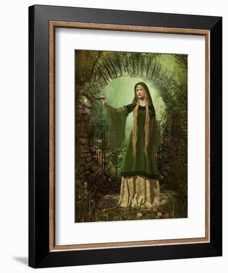 Guardian Of The Secret Garden-Atelier Sommerland-Framed Premium Giclee Print