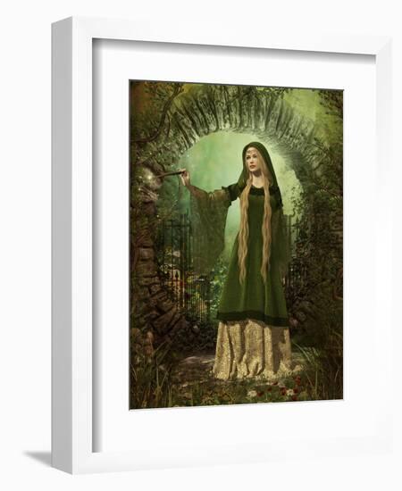 Guardian Of The Secret Garden-Atelier Sommerland-Framed Premium Giclee Print