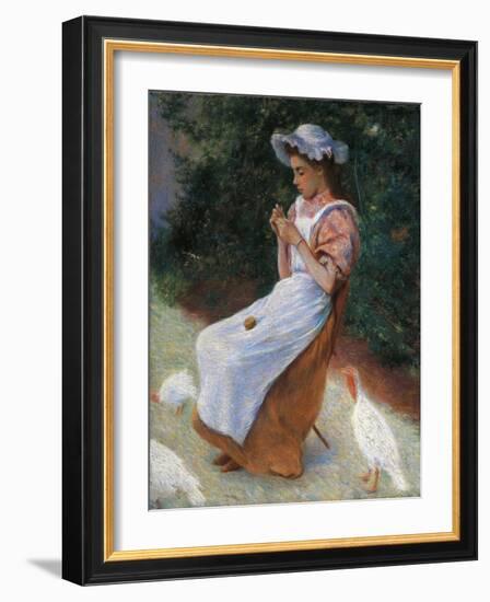 Guardian of Turkeys-Federico Zandomeneghi-Framed Giclee Print