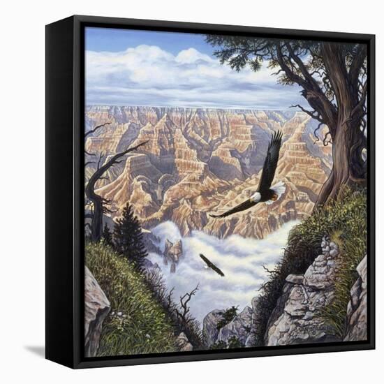 Guardians of the Canyon-John Van Straalen-Framed Premier Image Canvas