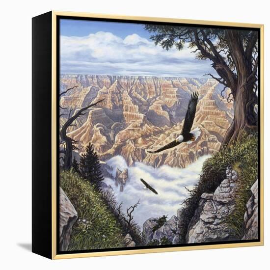 Guardians of the Canyon-John Van Straalen-Framed Premier Image Canvas