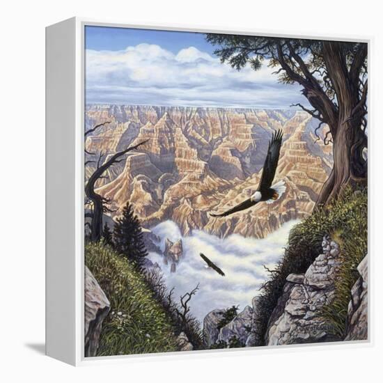 Guardians of the Canyon-John Van Straalen-Framed Premier Image Canvas