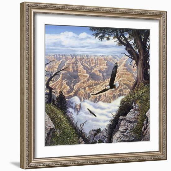 Guardians of the Canyon-John Van Straalen-Framed Giclee Print