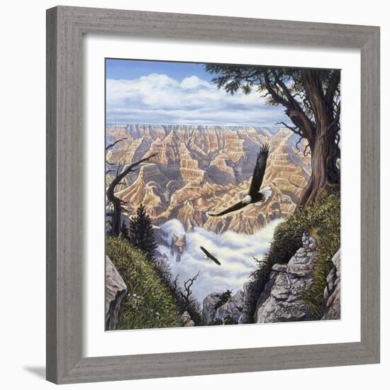 Guardians of the Canyon-John Van Straalen-Framed Giclee Print