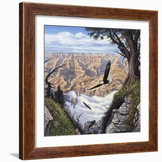 Guardians of the Canyon-John Van Straalen-Framed Giclee Print