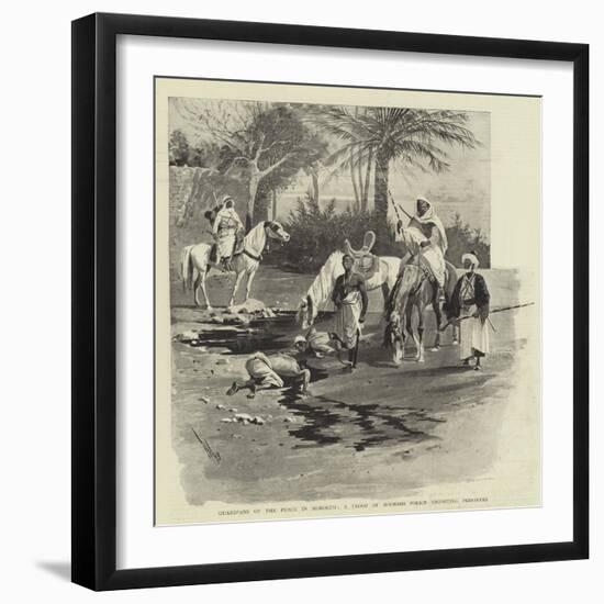 Guardians of the Peace in Morocco, a Troop of Moorish Police Escorting Prisoners-null-Framed Giclee Print