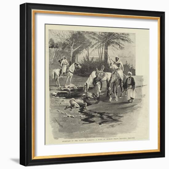 Guardians of the Peace in Morocco, a Troop of Moorish Police Escorting Prisoners-null-Framed Giclee Print