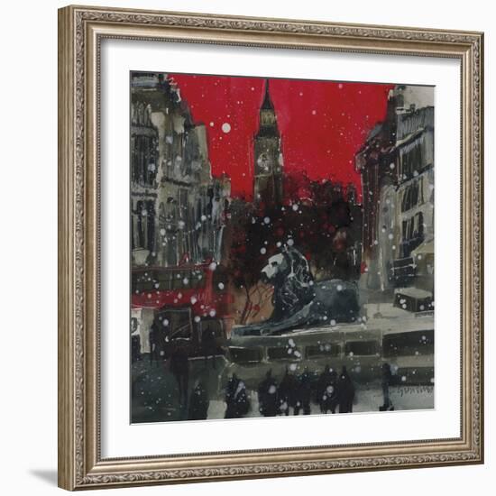 Guarding Quietly, The Square, London-Susan Brown-Framed Giclee Print