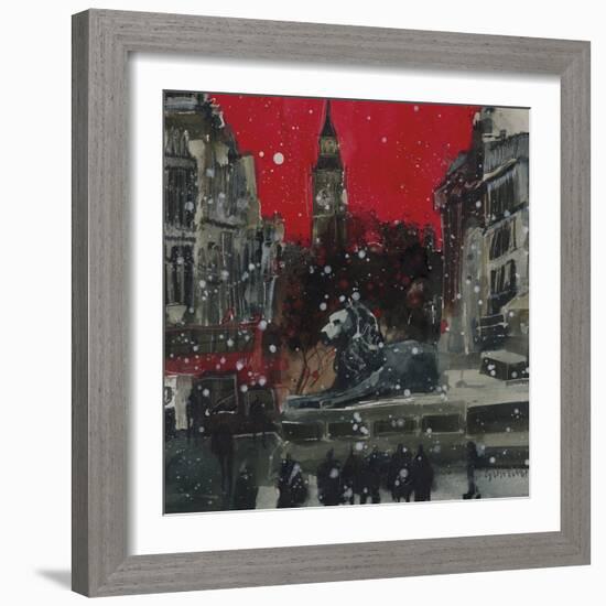 Guarding Quietly, The Square, London-Susan Brown-Framed Giclee Print