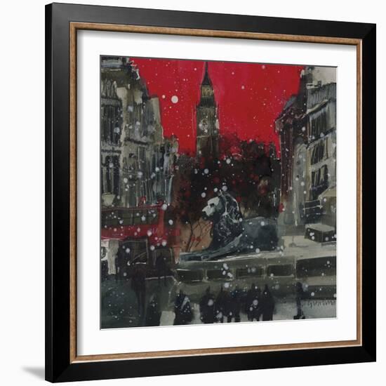 Guarding Quietly, The Square, London-Susan Brown-Framed Giclee Print