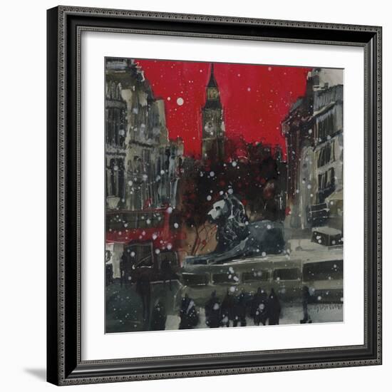 Guarding Quietly, The Square, London-Susan Brown-Framed Giclee Print