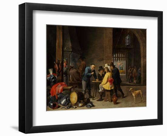 Guardroom with the Deliverance of Saint Peter, c.1645-47-David the Younger Teniers-Framed Premium Giclee Print