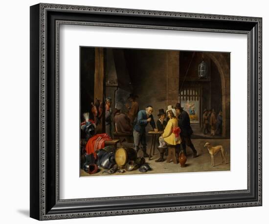 Guardroom with the Deliverance of Saint Peter, c.1645-47-David the Younger Teniers-Framed Premium Giclee Print