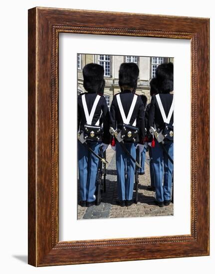 Guards at Amalienborg Royal Palace, Copenhagen, Denmark, Scandinavia, Europe-Yadid Levy-Framed Photographic Print