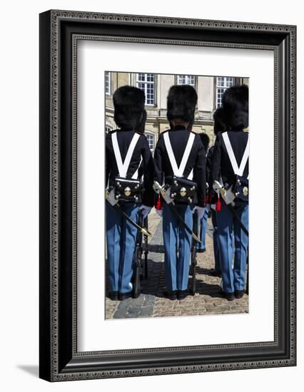 Guards at Amalienborg Royal Palace, Copenhagen, Denmark, Scandinavia, Europe-Yadid Levy-Framed Photographic Print