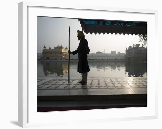 Guards at Golden Temple in Amritsar, Punjab, India-David H. Wells-Framed Photographic Print