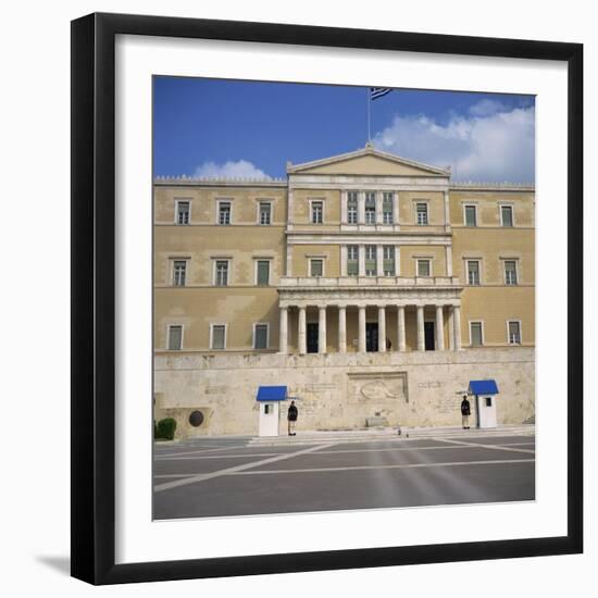 Guards in Front of the Tomb of the Unknown Soldier, Athens, Greece-Roy Rainford-Framed Photographic Print