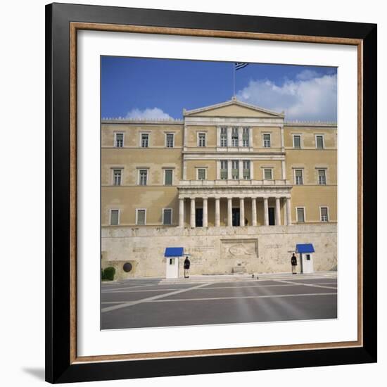 Guards in Front of the Tomb of the Unknown Soldier, Athens, Greece-Roy Rainford-Framed Photographic Print