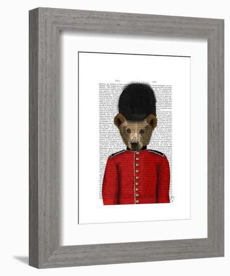 Guardsman Bear-Fab Funky-Framed Art Print