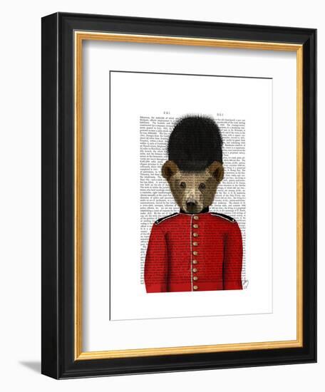 Guardsman Bear-Fab Funky-Framed Art Print