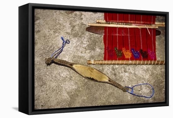 Guatemala: Chichicastenango, backstrap and loom, July.-Alison Jones-Framed Premier Image Canvas