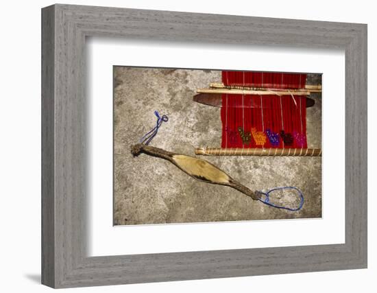 Guatemala: Chichicastenango, backstrap and loom, July.-Alison Jones-Framed Photographic Print