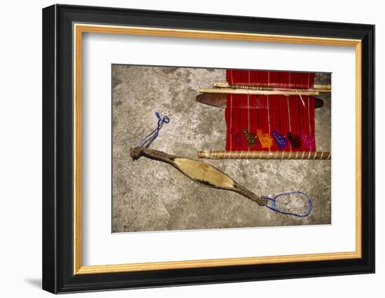 Guatemala: Chichicastenango, backstrap and loom, July.-Alison Jones-Framed Photographic Print