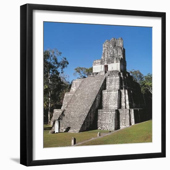 Guatemala, El Peten, Archaeological Site, Tikal National Park, Temple of the Masks or Moon-null-Framed Giclee Print