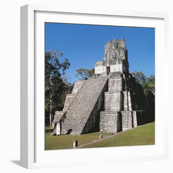 Guatemala, El Peten, Archaeological Site, Tikal National Park, Temple of the Masks or Moon-null-Framed Giclee Print