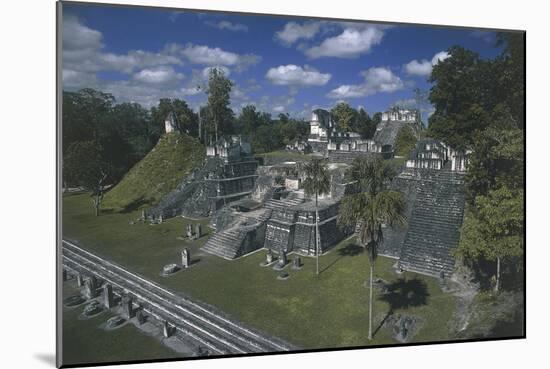 Guatemala, El Peten Department, Tikal National Park, Great Plaza-null-Mounted Giclee Print