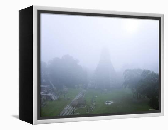 Guatemala, El Peten, Tikal, Gran Plaza, Temple of the Great Jaguar-Jane Sweeney-Framed Premier Image Canvas